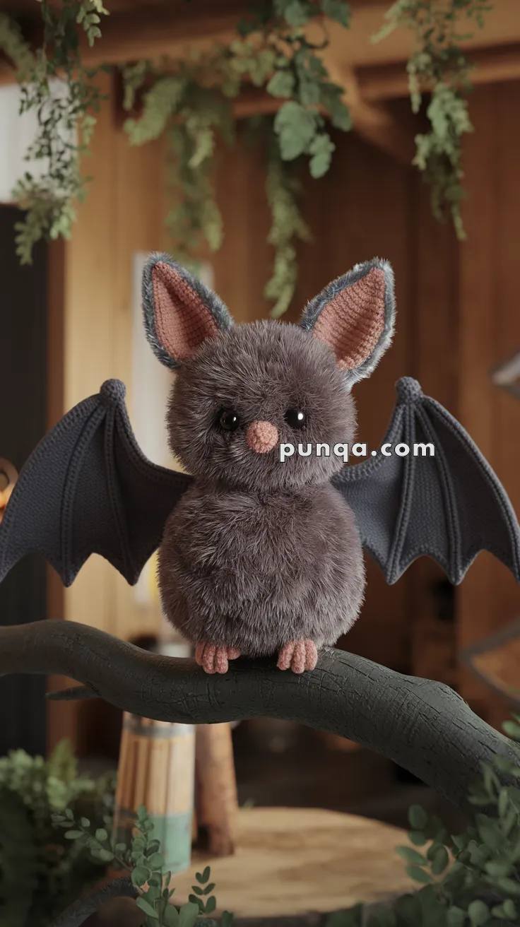 Amigurumi Fluffy Bat – FREE Crochet Pattern
