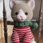 Amigurumi Christmas Kitten – FREE Crochet Pattern
