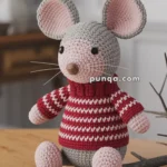 Amigurumi Christmas Mouse In Sweater – FREE Crochet Pattern