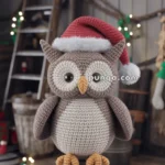 Amigurumi Christmas Owl With Santa Hat – FREE Crochet Pattern