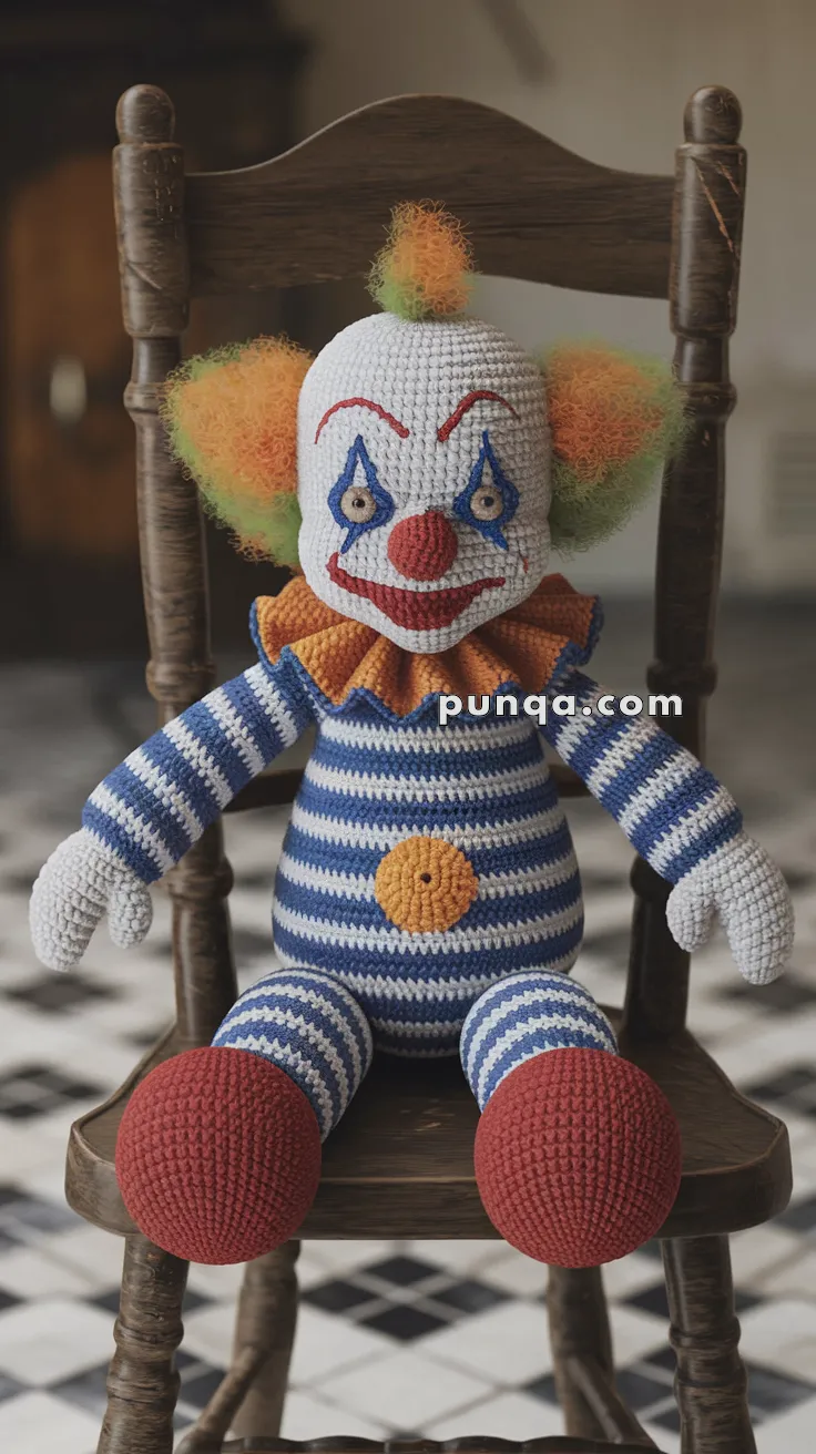 Amigurumi Creepy Clown – FREE Crochet Pattern