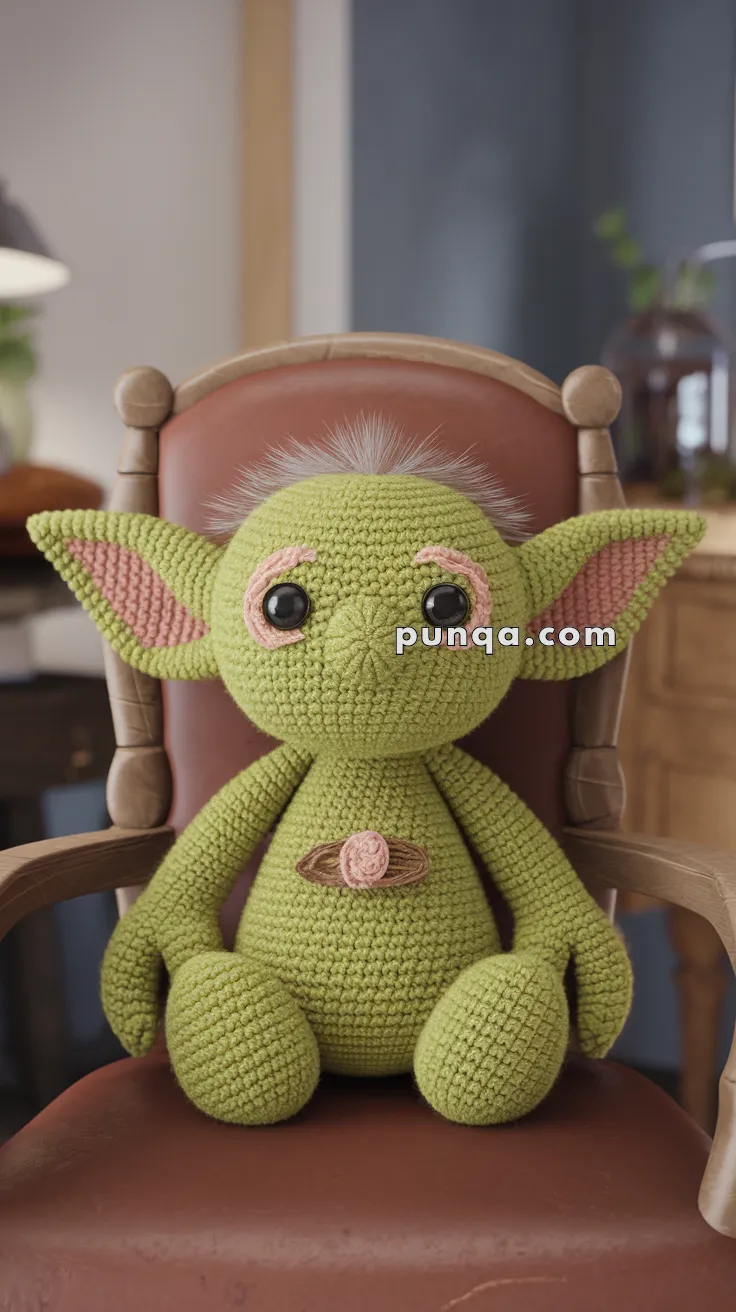 Realistic crochet image for Amigurumi Goblin - FREE Crochet Pattern