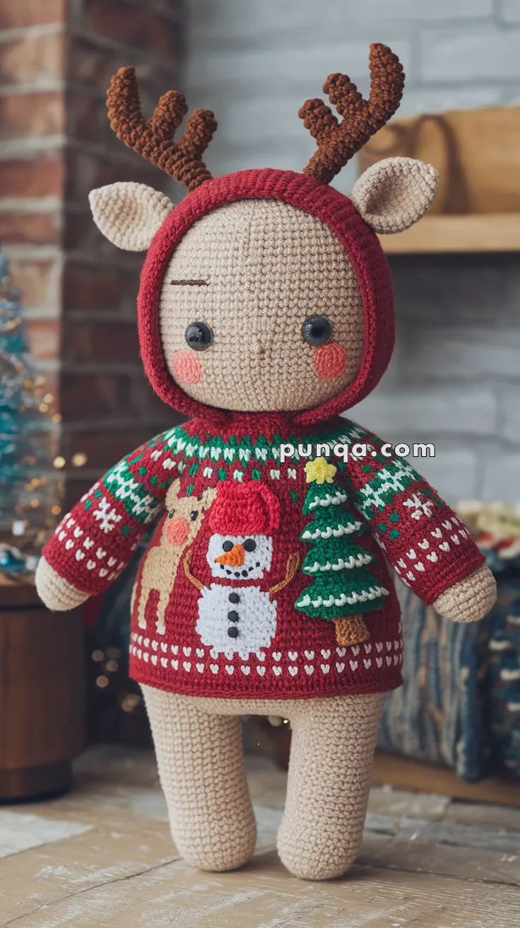 Amigurumi Holiday Sweater – FREE Crochet Pattern