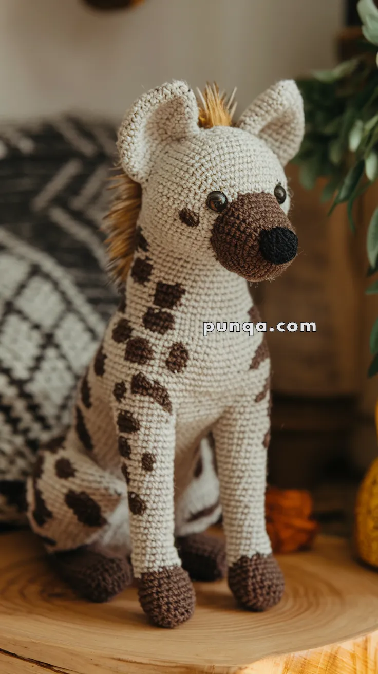 Amigurumi Hyena – FREE Crochet Pattern