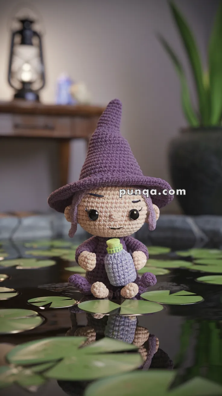 Amigurumi Witch with Magic Potion – FREE Crochet Pattern