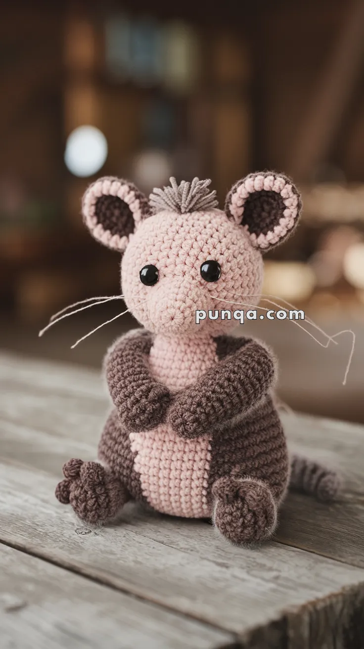 Amigurumi Opossum – FREE Crochet Pattern
