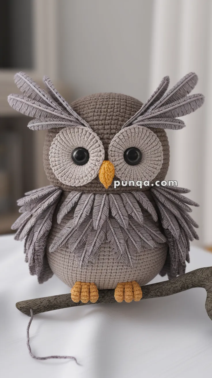 Amigurumi Owl Feather – FREE Crochet Pattern
