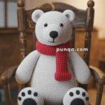 Amigurumi Polar Bear With Scarf – FREE Crochet Pattern
