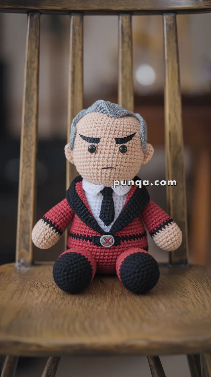 Amigurumi Professor X – FREE Crochet Pattern