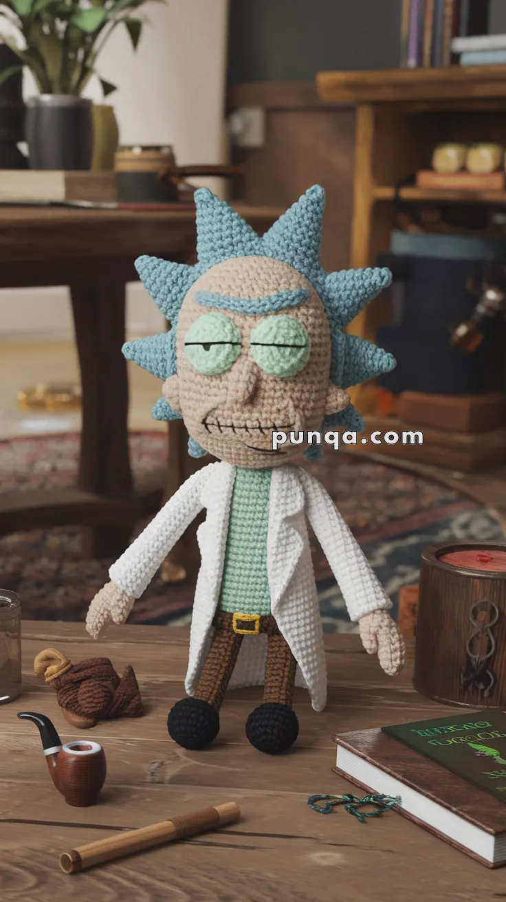 Amigurumi Rick Sanchez – FREE Crochet Pattern