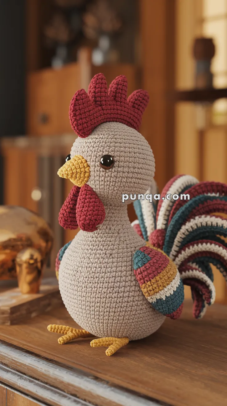 Amigurumi Rooster – FREE Crochet Pattern