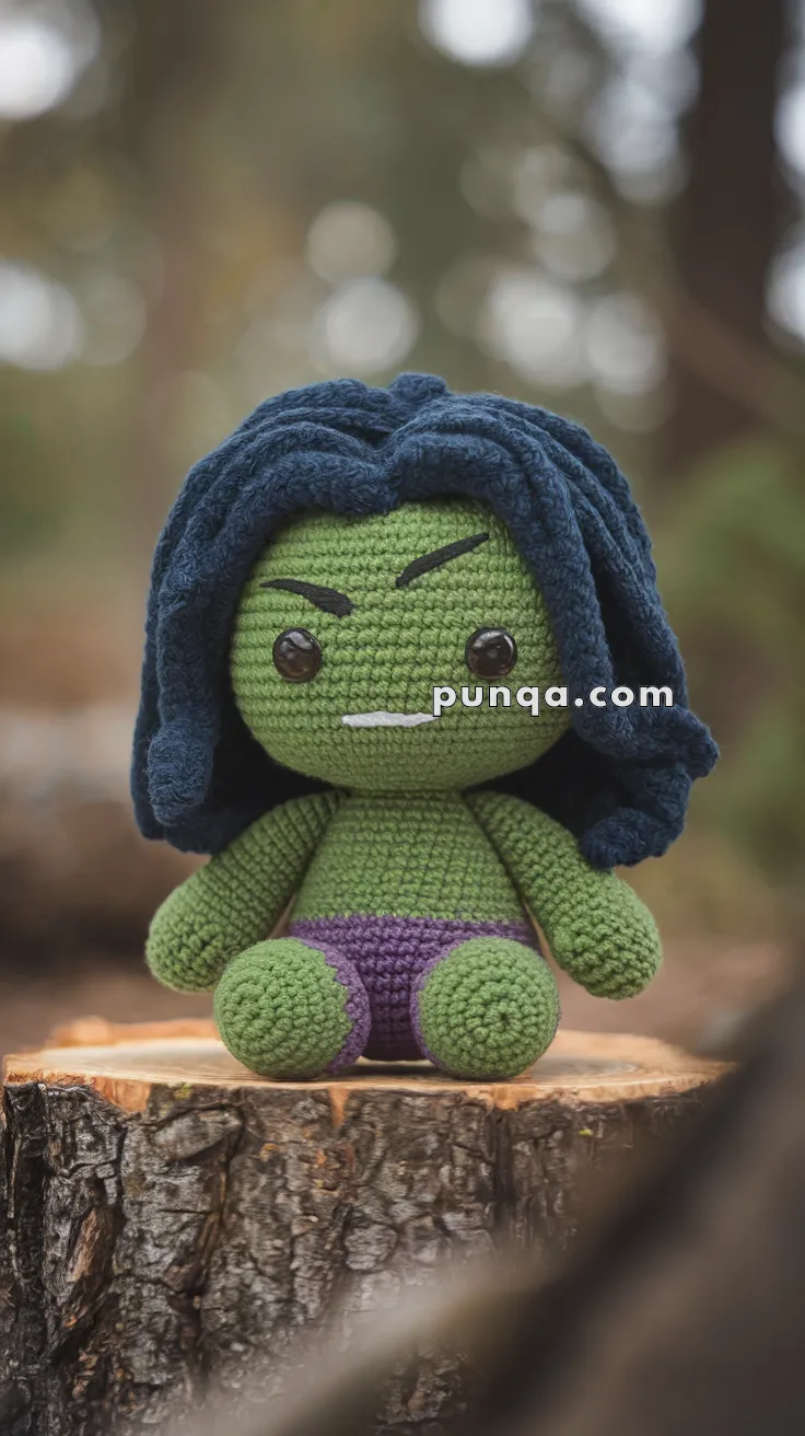 Amigurumi She-Hulk – FREE Crochet Pattern