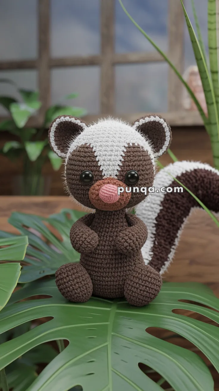 Amigurumi Skunk – FREE Crochet Pattern