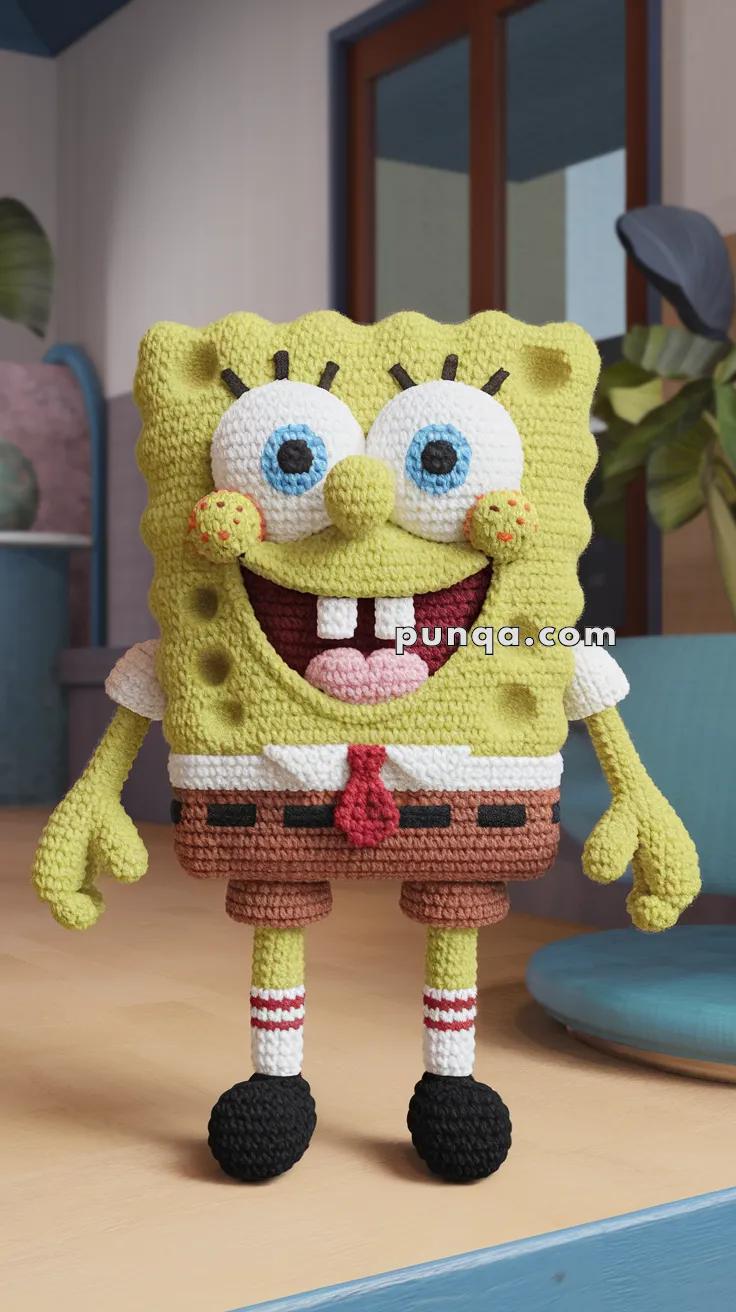 Amigurumi Spongebob – FREE Crochet Pattern