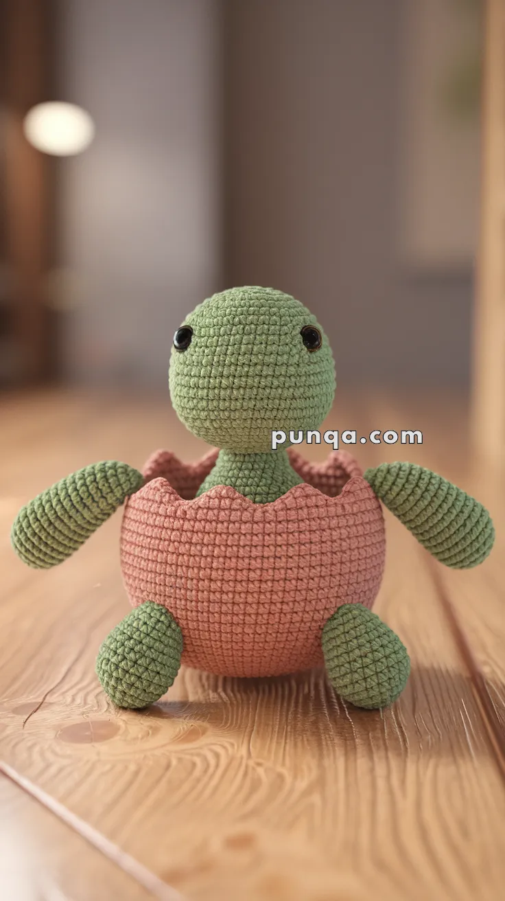 Amigurumi Turtle in Eggshell – FREE Crochet Pattern