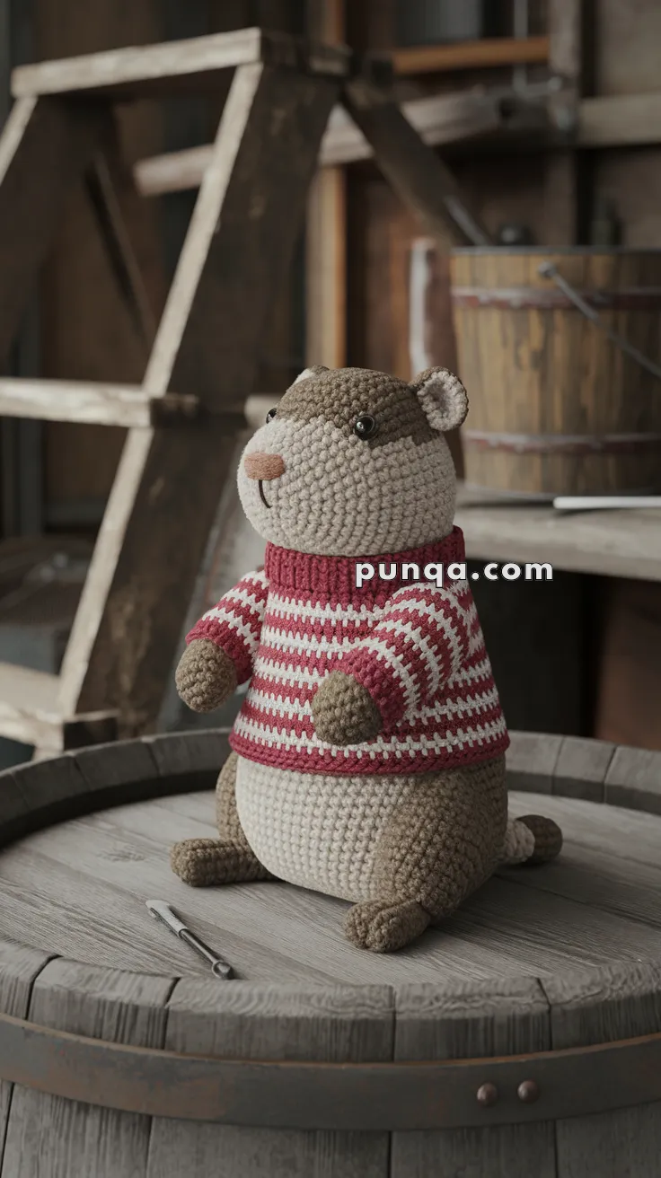 Amigurumi Woodchuck – FREE Crochet Pattern