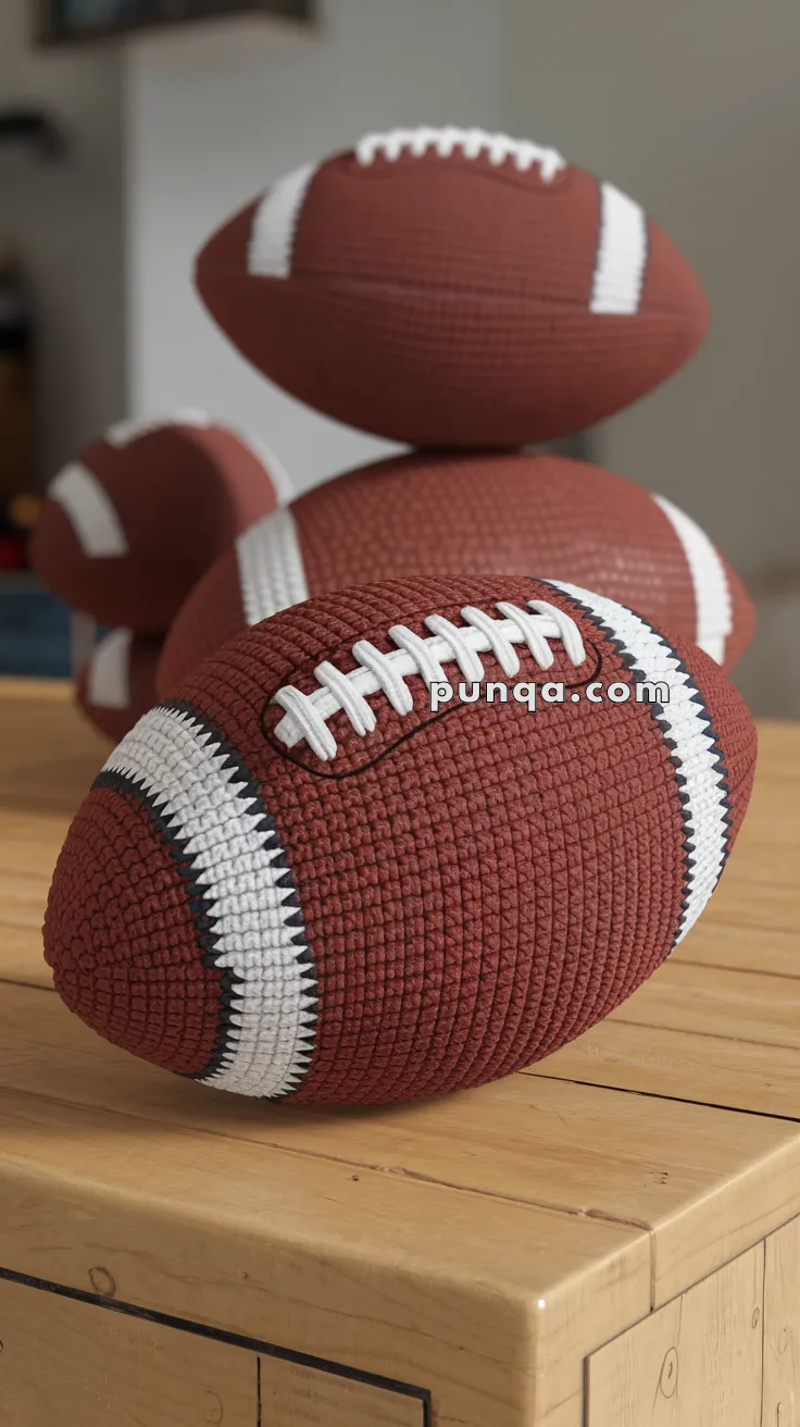 Amigurumi American Football Ball – FREE Crochet Pattern