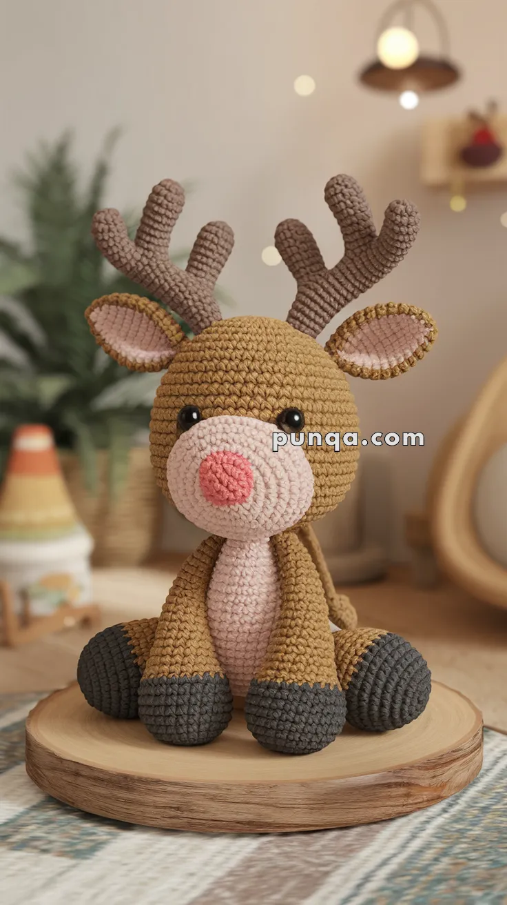 Amigurumi Baby Rattle Reindeer – FREE Crochet Pattern