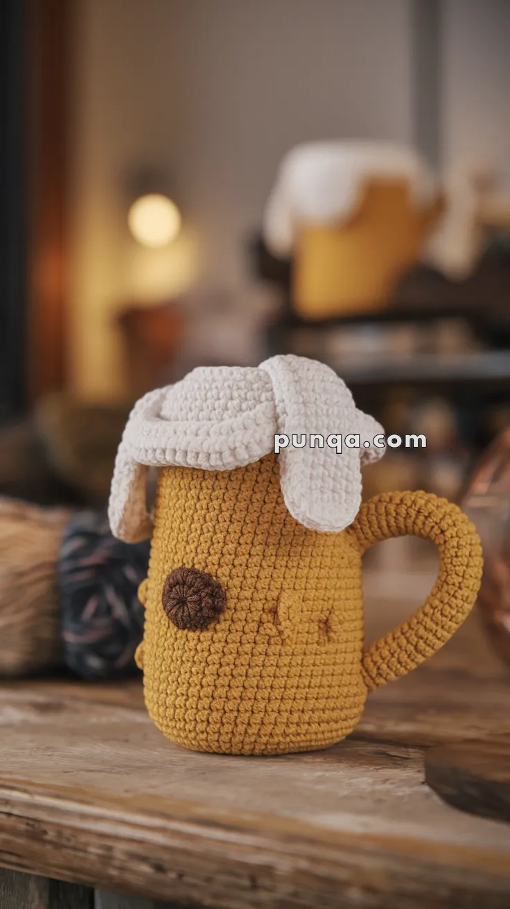 Realistic crochet image for Amigurumi Beer Mug - FREE Crochet Pattern