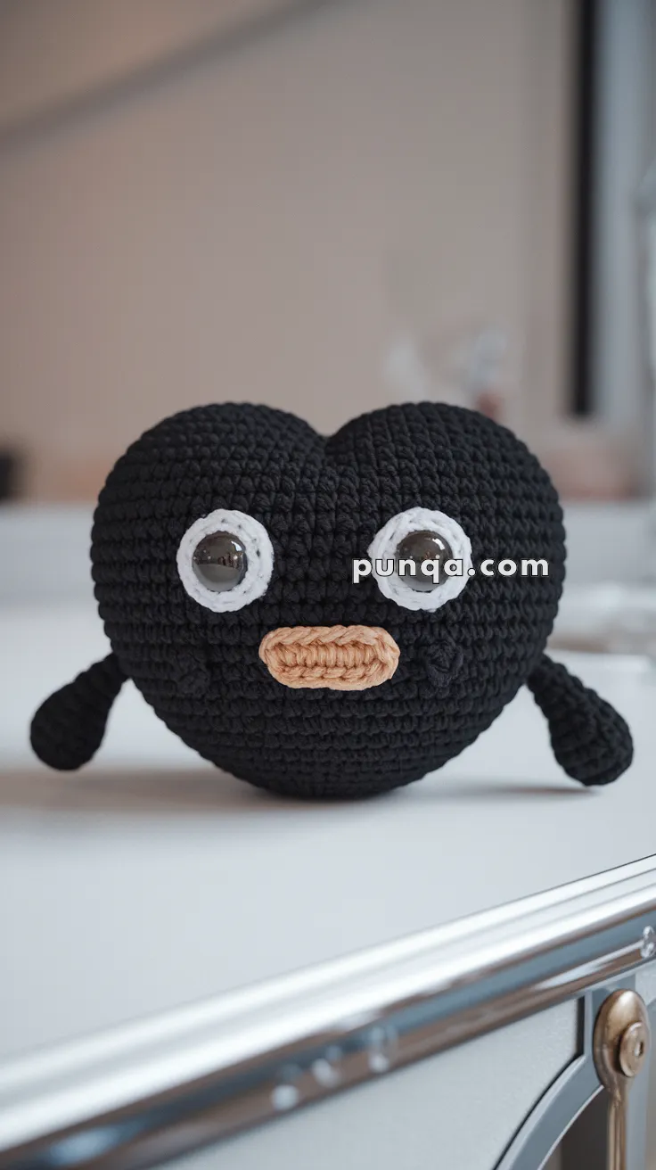 Amigurumi Black Heart – FREE Crochet Pattern