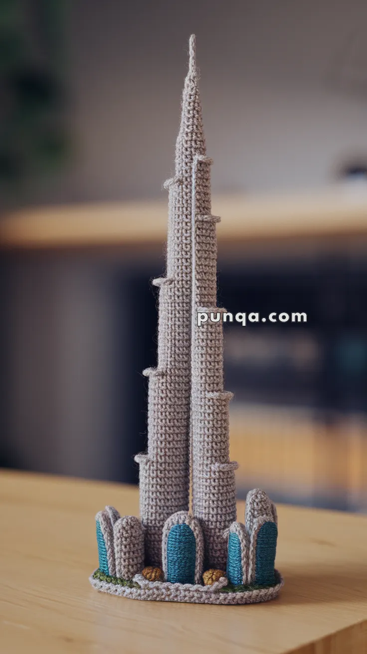 Amigurumi Burj Khalifa – FREE Crochet Pattern