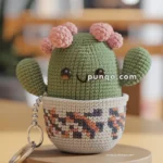Amigurumi Cactus Keychain – FREE Crochet Pattern