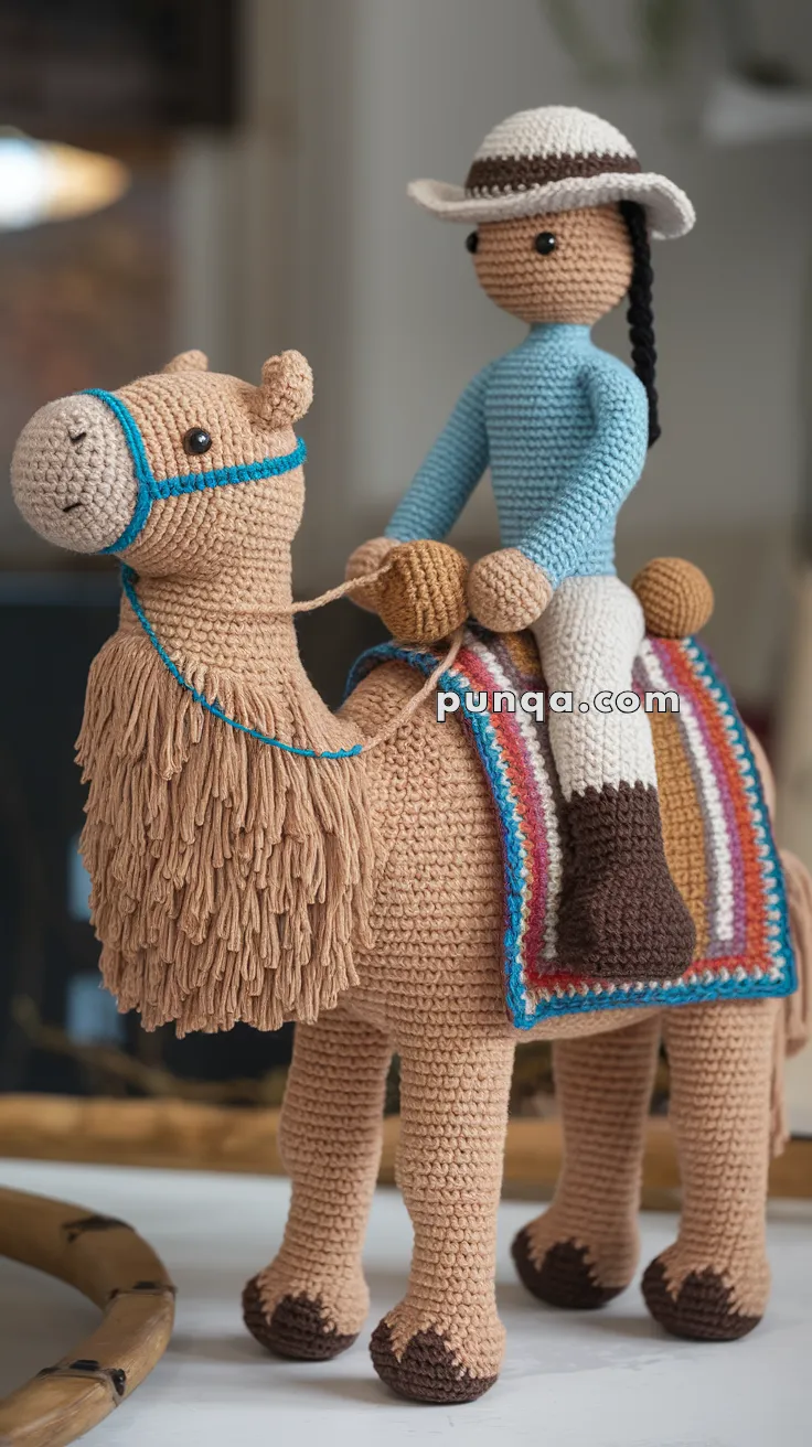 Amigurumi Camel And Rider Duo – FREE Crochet Pattern