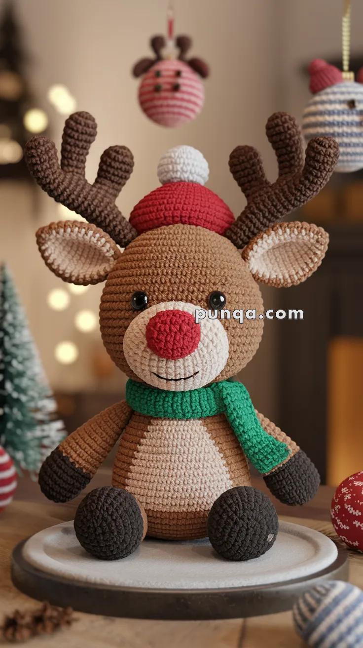 Amigurumi Christmas Reindeer – FREE Crochet Pattern