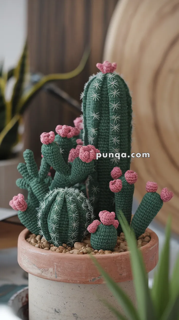 Amigurumi Desert Cactus Cluster – FREE Crochet Pattern
