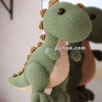 Amigurumi Dinosaur Fridge Magnet – FREE Crochet Pattern