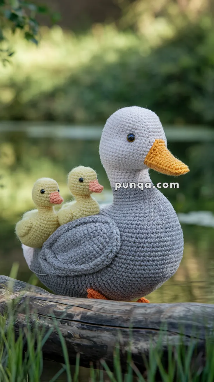 Amigurumi Duck With Ducklings – FREE Crochet Pattern