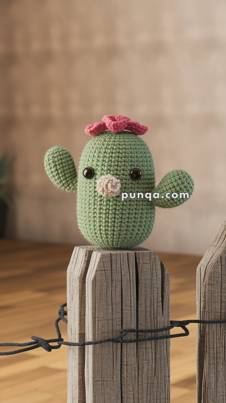 Amigurumi Fence Post Cactus – FREE Crochet Pattern