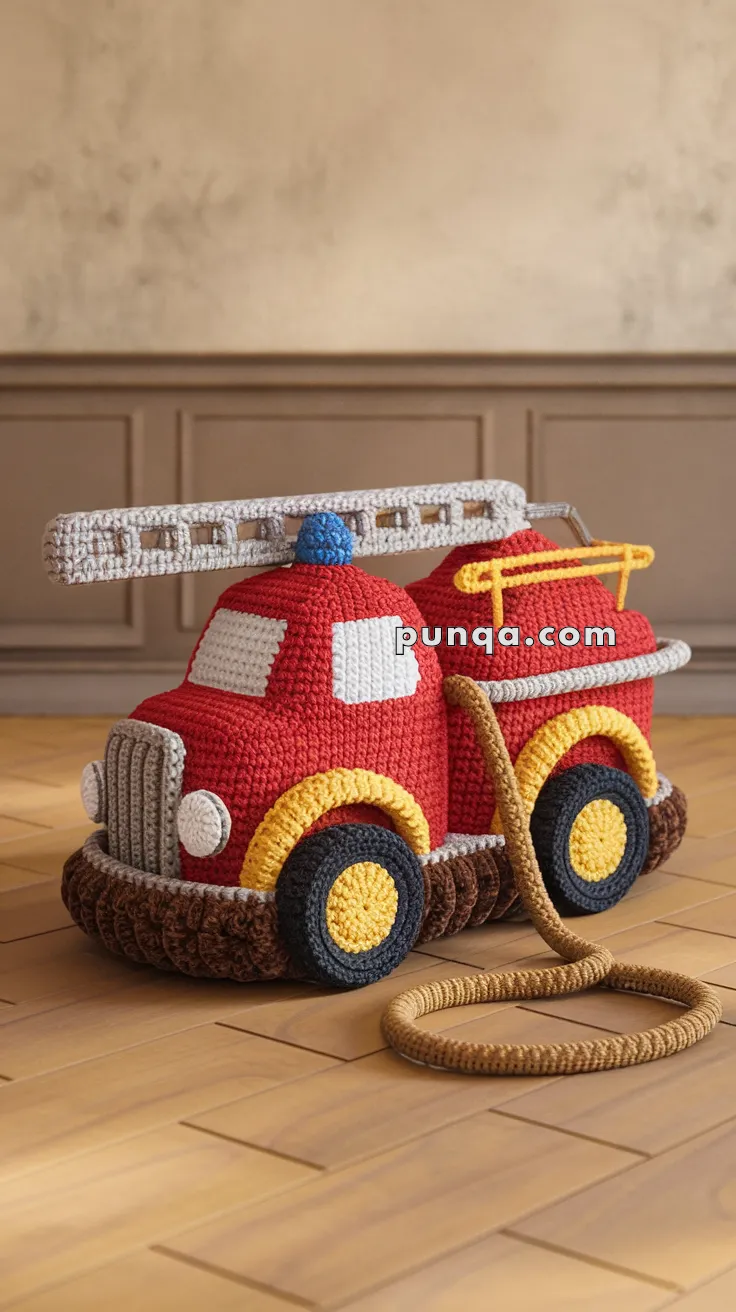 Amigurumi Fire Truck – FREE Crochet Pattern