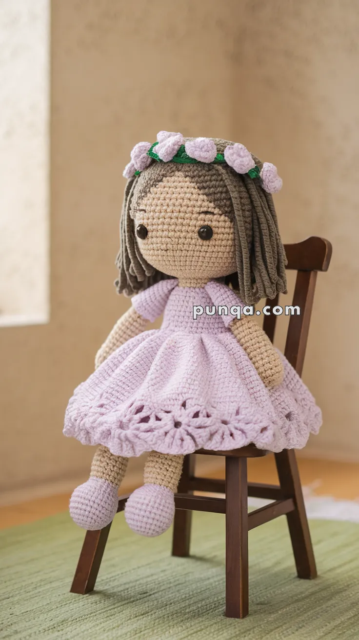 Amigurumi Flower Girl Doll – FREE Crochet Pattern