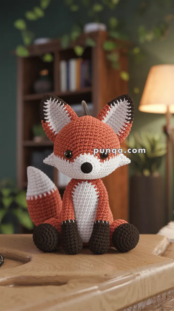 Amigurumi Fox Keychain – FREE Crochet Pattern