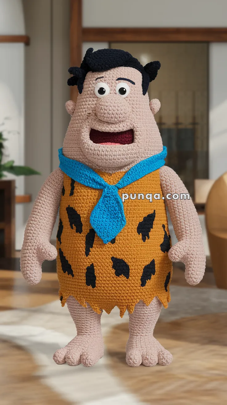 Amigurumi Fred Flintstone – FREE Crochet Pattern