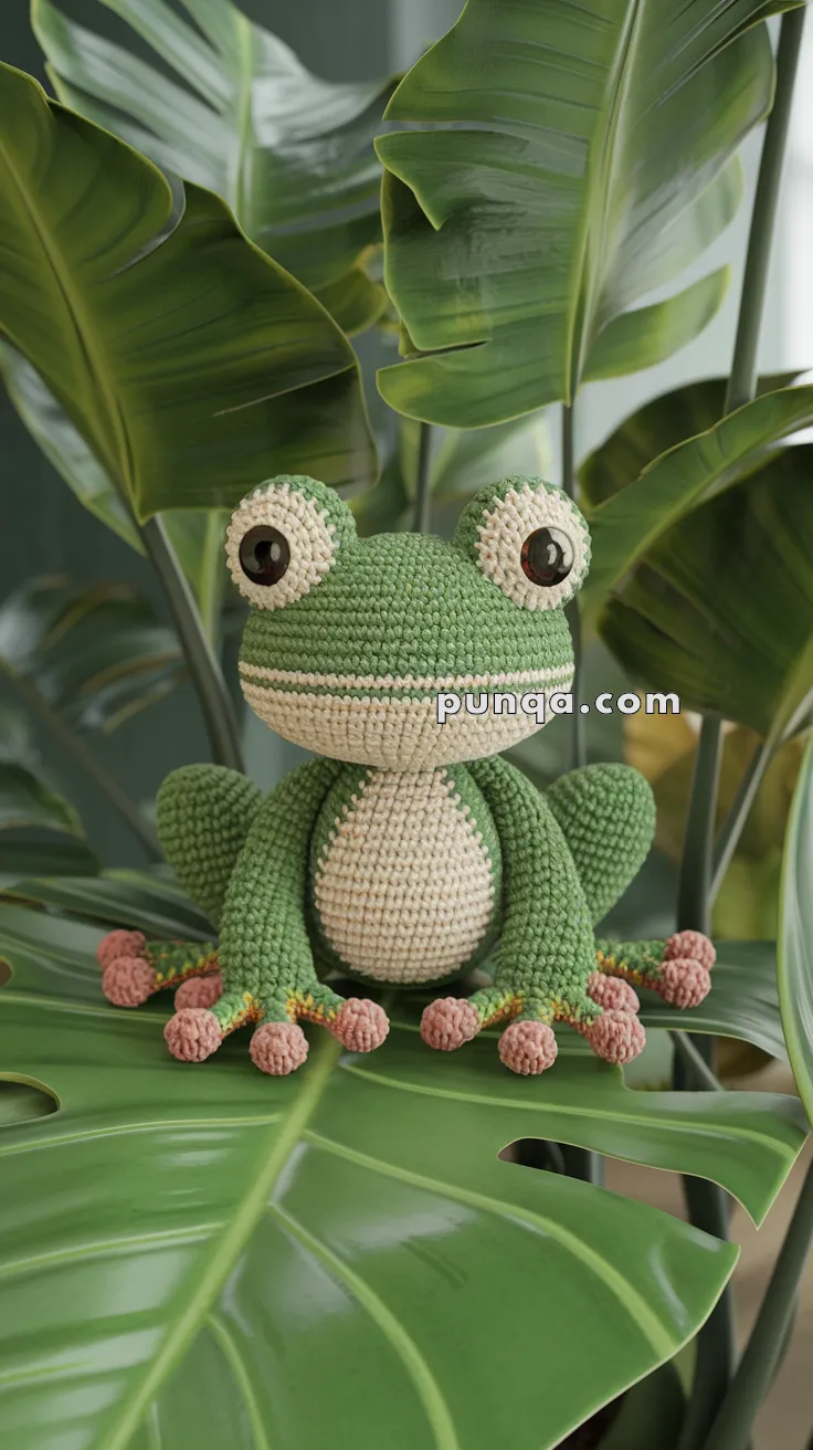 Amigurumi Frog Keychain – FREE Crochet Pattern
