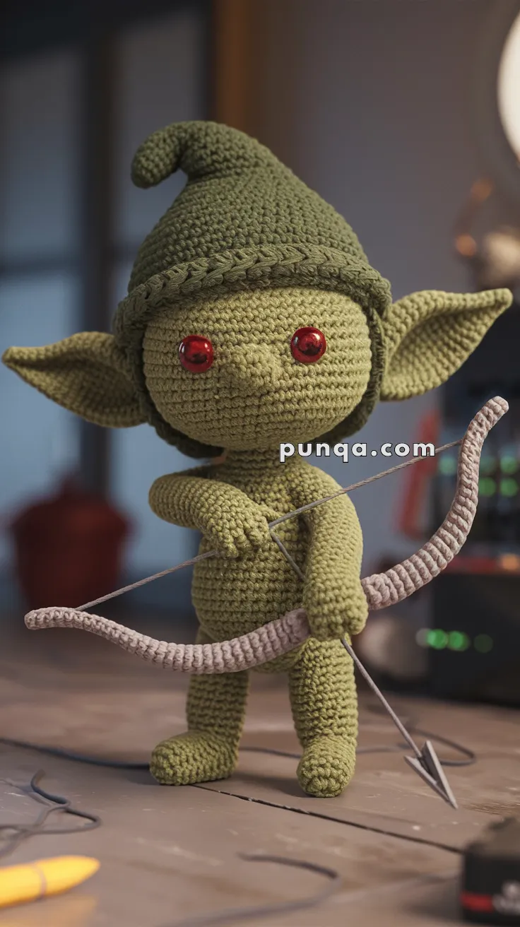 Amigurumi Goblin Archer – FREE Crochet Pattern
