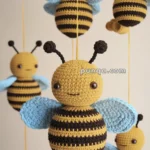 Amigurumi Hanging Bees Baby Mobile – FREE Crochet Pattern
