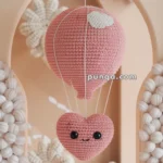 Amigurumi Heart-Shaped Hot Air Balloon – FREE Crochet Pattern