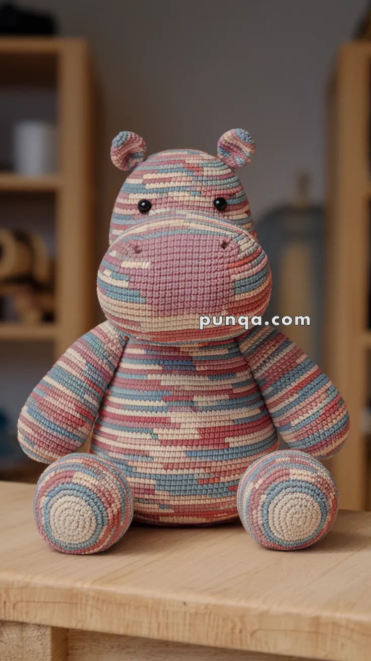 Amigurumi Hippo – FREE Crochet Pattern