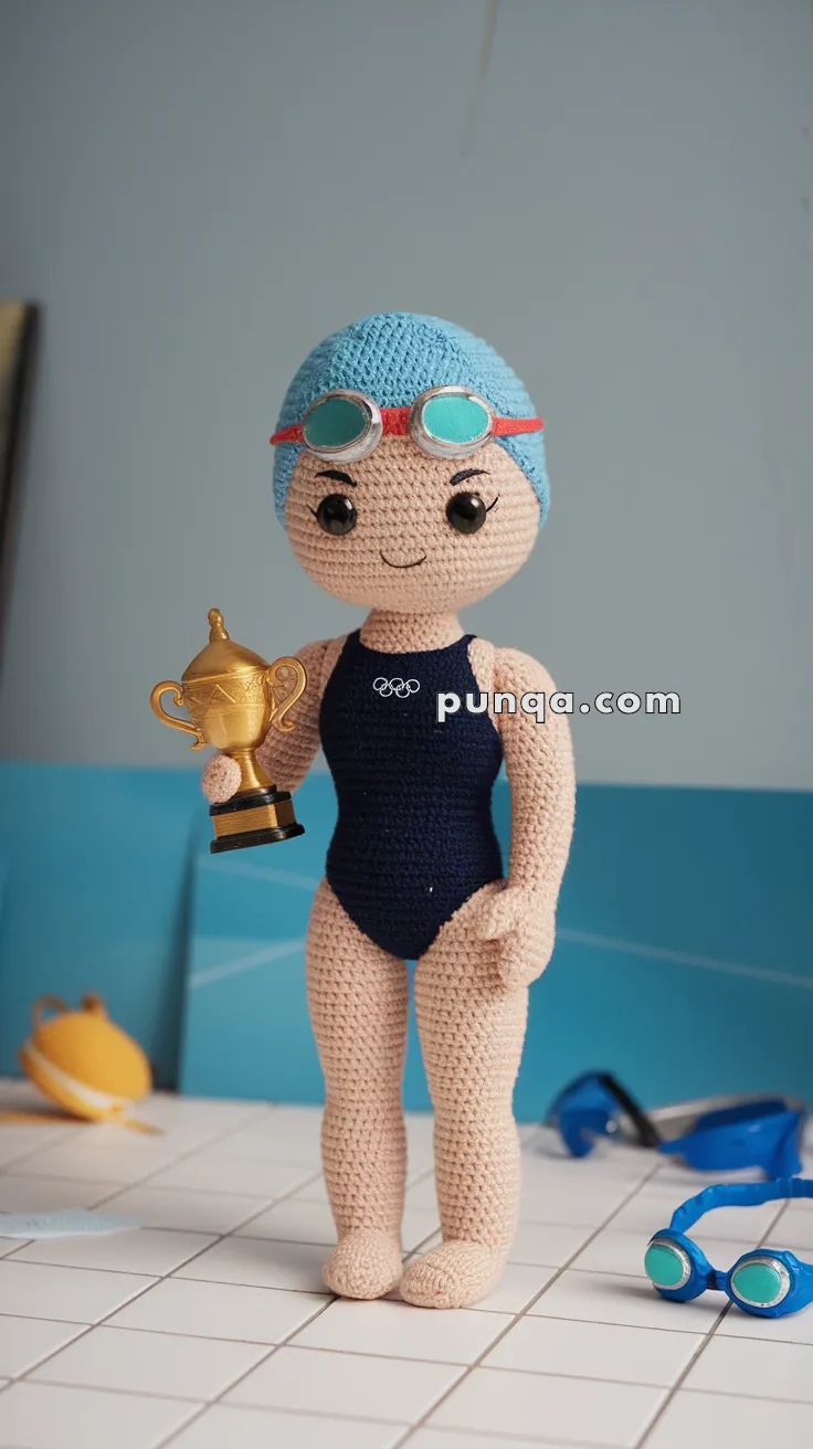 Amigurumi Katie Ledecky – FREE Crochet Pattern