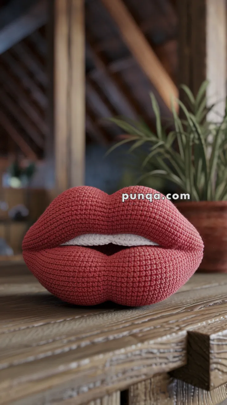 Amigurumi Kissable Lips – FREE Crochet Pattern