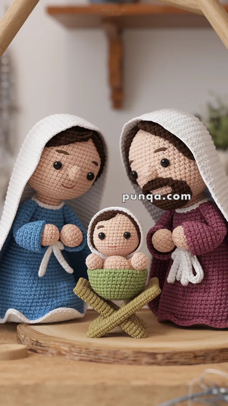 Amigurumi Mary and Joseph Nativity Set – FREE Crochet Pattern