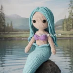 Amigurumi Mermaid Fridge Magnet – FREE Crochet Pattern