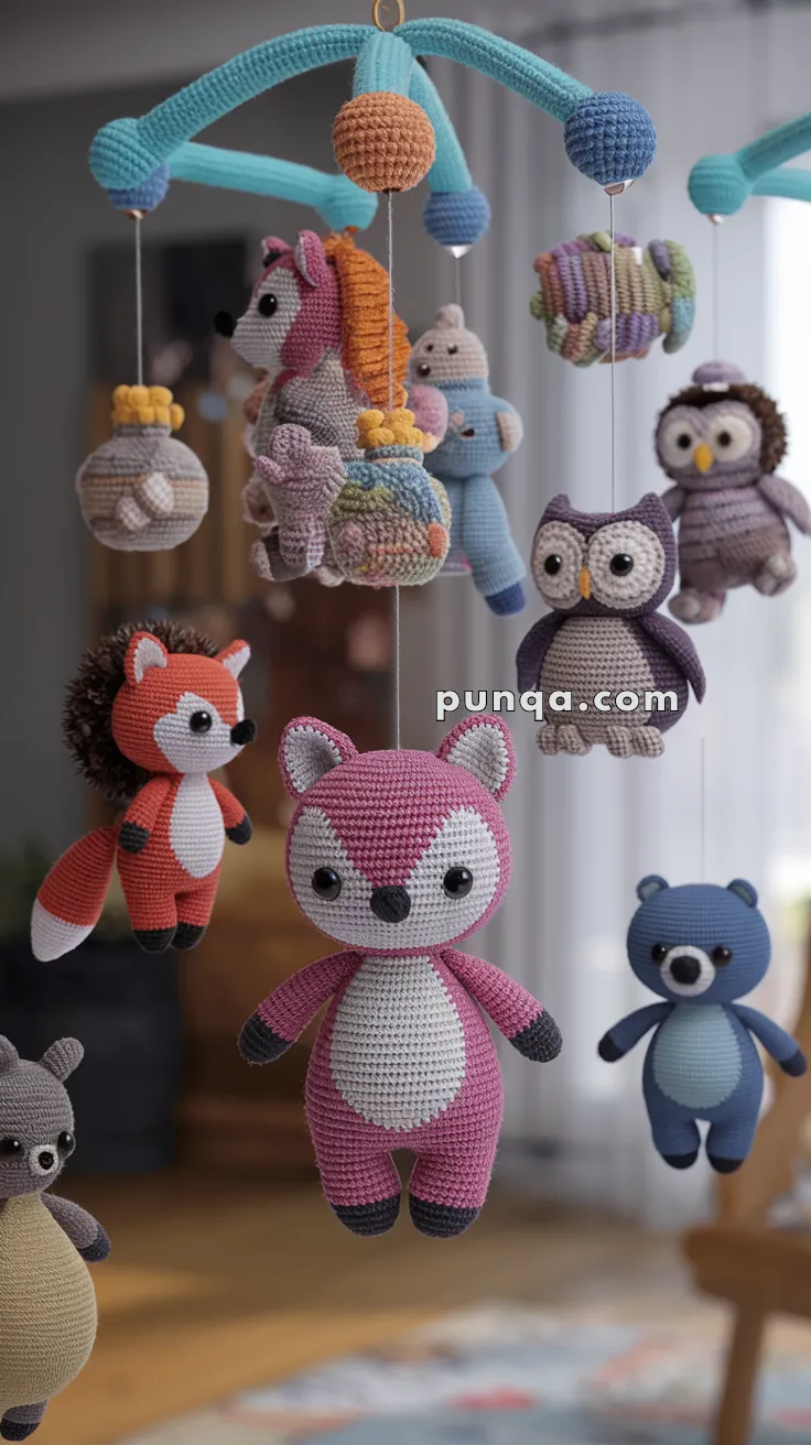 Amigurumi Woodland Baby Mobile – FREE Crochet Pattern
