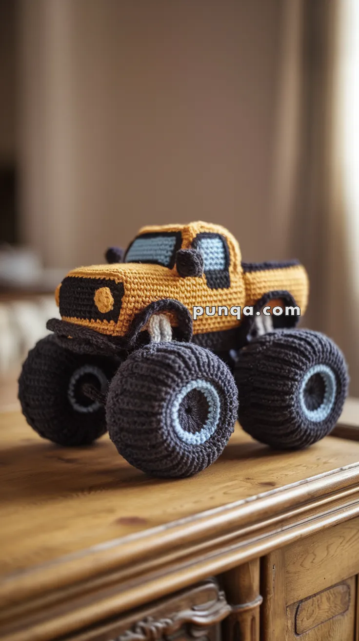 Amigurumi Monster Truck – FREE Crochet Pattern