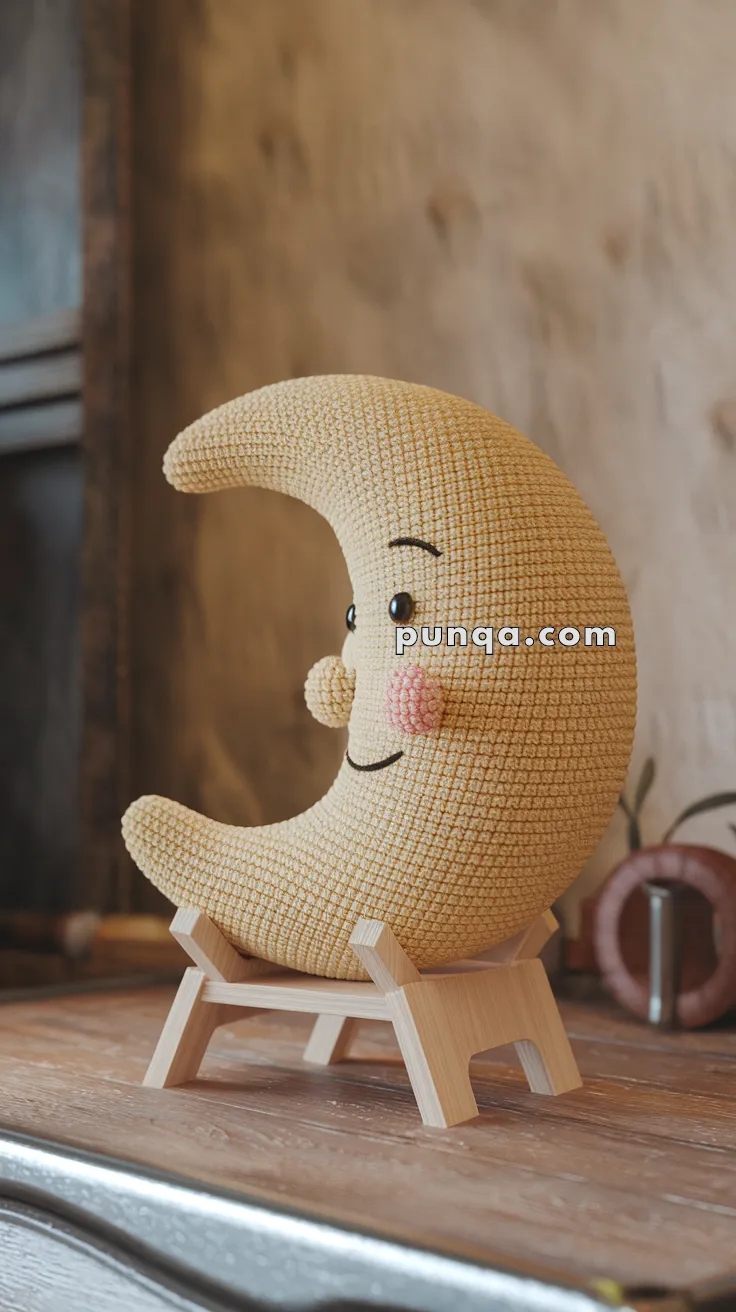 Amigurumi Moon Pillow – FREE Crochet Pattern