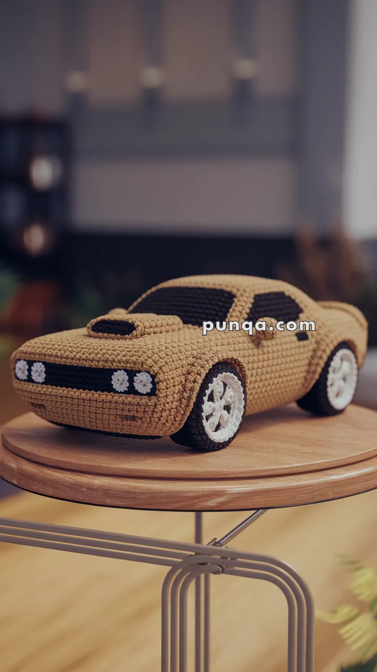 Amigurumi Muscle Car – FREE Crochet Pattern
