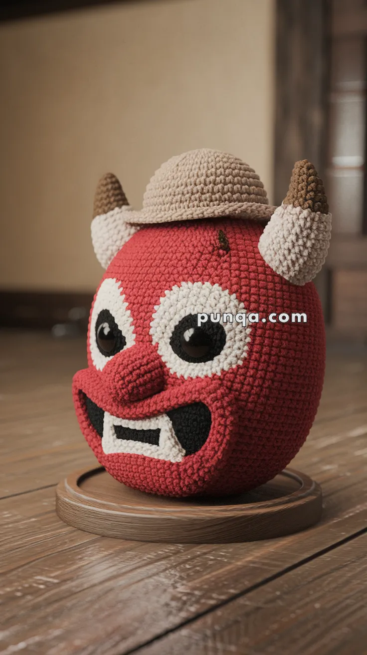 Amigurumi Oni Mask – FREE Crochet Pattern
